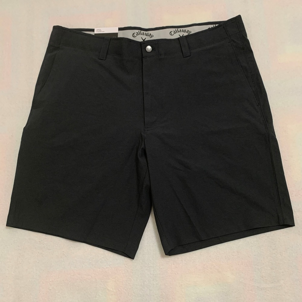 Callaway Dark Grey Men’s Flat Front Golf Shorts